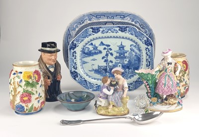 Lot 272 - Mixed group of ceramics including Royal Doulton, Chinese charger etc