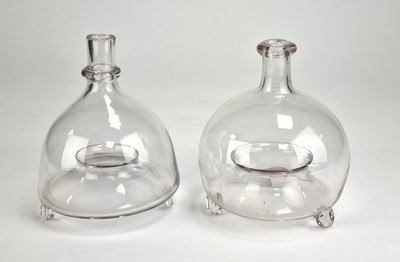 Lot 212 - Two Victorian glass fly or wasp traps