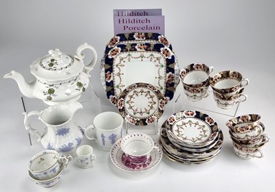 Lot 242 - A collection of Hilditch porcelain, early 19th century