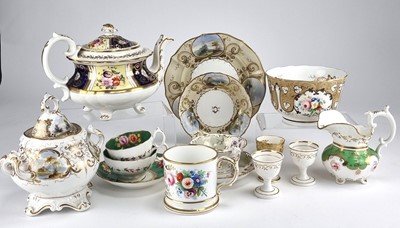 Lot 243 - An assembled collection of Hilditch porcelain, predominantly florally painted