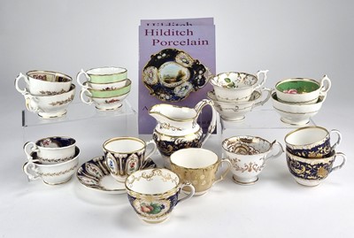 Lot 243 - An assembled collection of Hilditch porcelain, predominantly florally painted