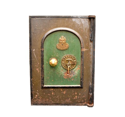 Lot 555 - A Jacob Cartwright cast iron fireproof safe