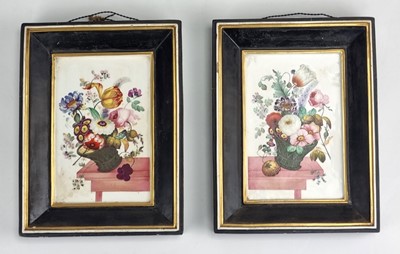 Lot 237 - A pair of mid-19th-century English porcelain plaques