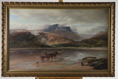 Lot 255 - Charles Thomas Burt (British, 1823-1902), Coastal Scene, oil, 76 x 122cm