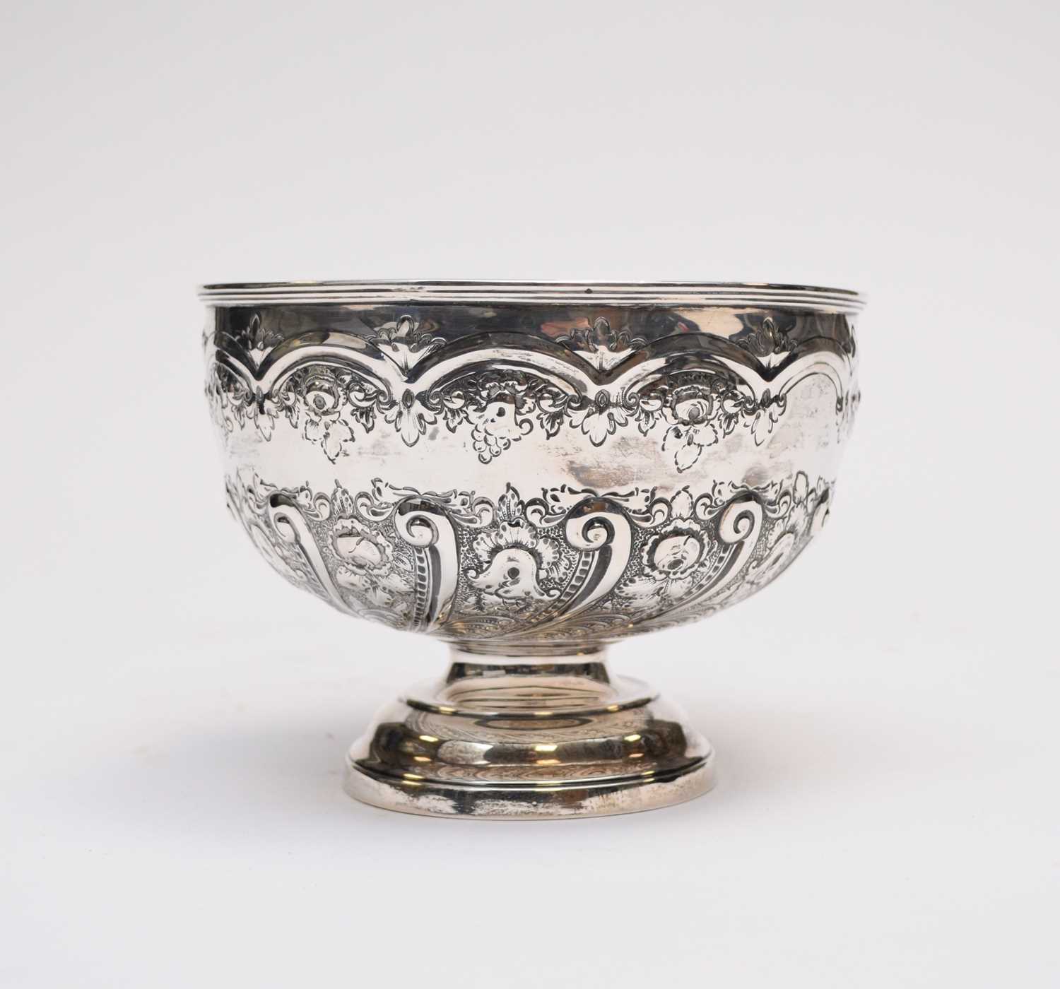 Lot 48 - A Victorian silver pedestal bowl