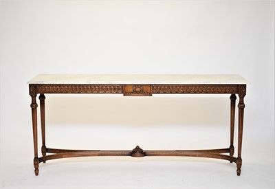 Lot 433 - A Baizarotti, Neoclassical style reproduction rectangular console table