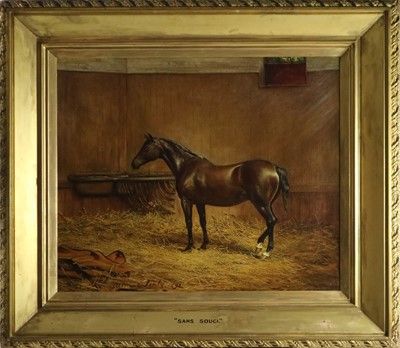 Lot 236 - Allen Culpepper Sealy (English, 1850-1927) Sans Souci, A Bay Stallion