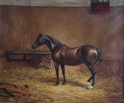 Lot 236 - Allen Culpepper Sealy (English, 1850-1927) Sans Souci, A Bay Stallion