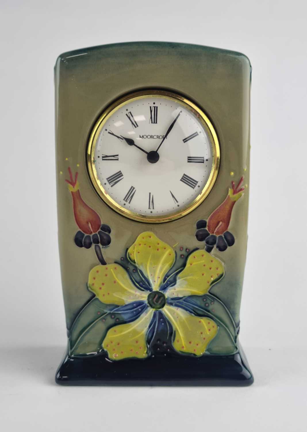 Moorcroft 'Hypericum' mantel clock