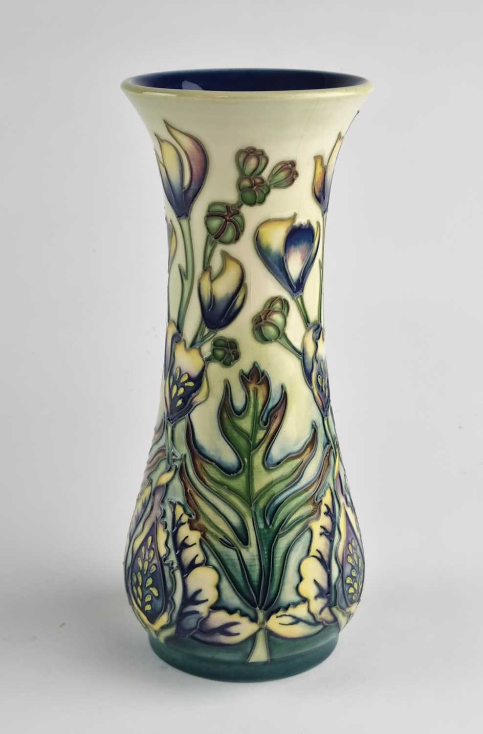 Lot Moorcroft 'Monkshood' vase designed by Philip Gibson
