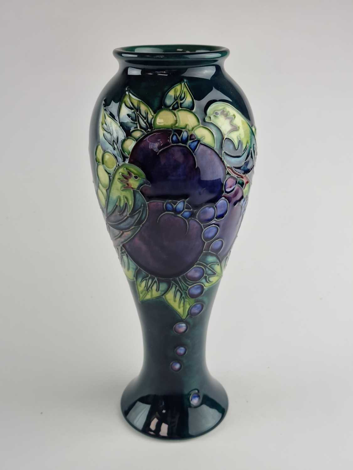 Lot Moorcroft 'Blue Finches' vase designed by Sally Tuffin