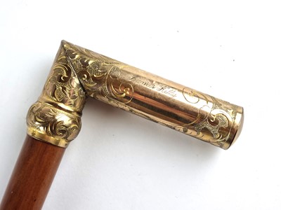 Lot Victorian black parasol with hidden sword