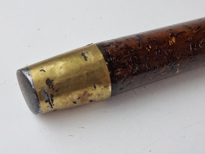 Lot Victorian silver-collared sword cane