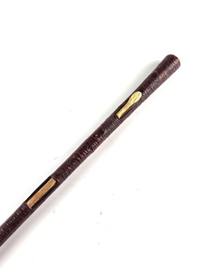 Lot An unusual Indian sword cane, circa 1900, decorated with a snake