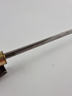 Lot Victorian gentleman's sword with gilt metal pommel and collar