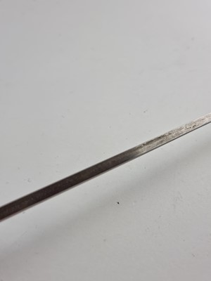 Lot Victorian gentleman's sword with gilt metal pommel and collar