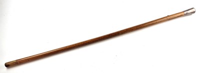 Lot Malacca sword cane with London silver top, hallmarked 1912
