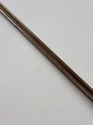 Lot Malacca sword cane with London silver top, hallmarked 1912