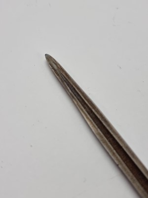 Lot Malacca sword cane with London silver top, hallmarked 1912