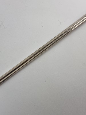 Lot A late 19th/early 20th-century hardwood sword cane with Toledo blade