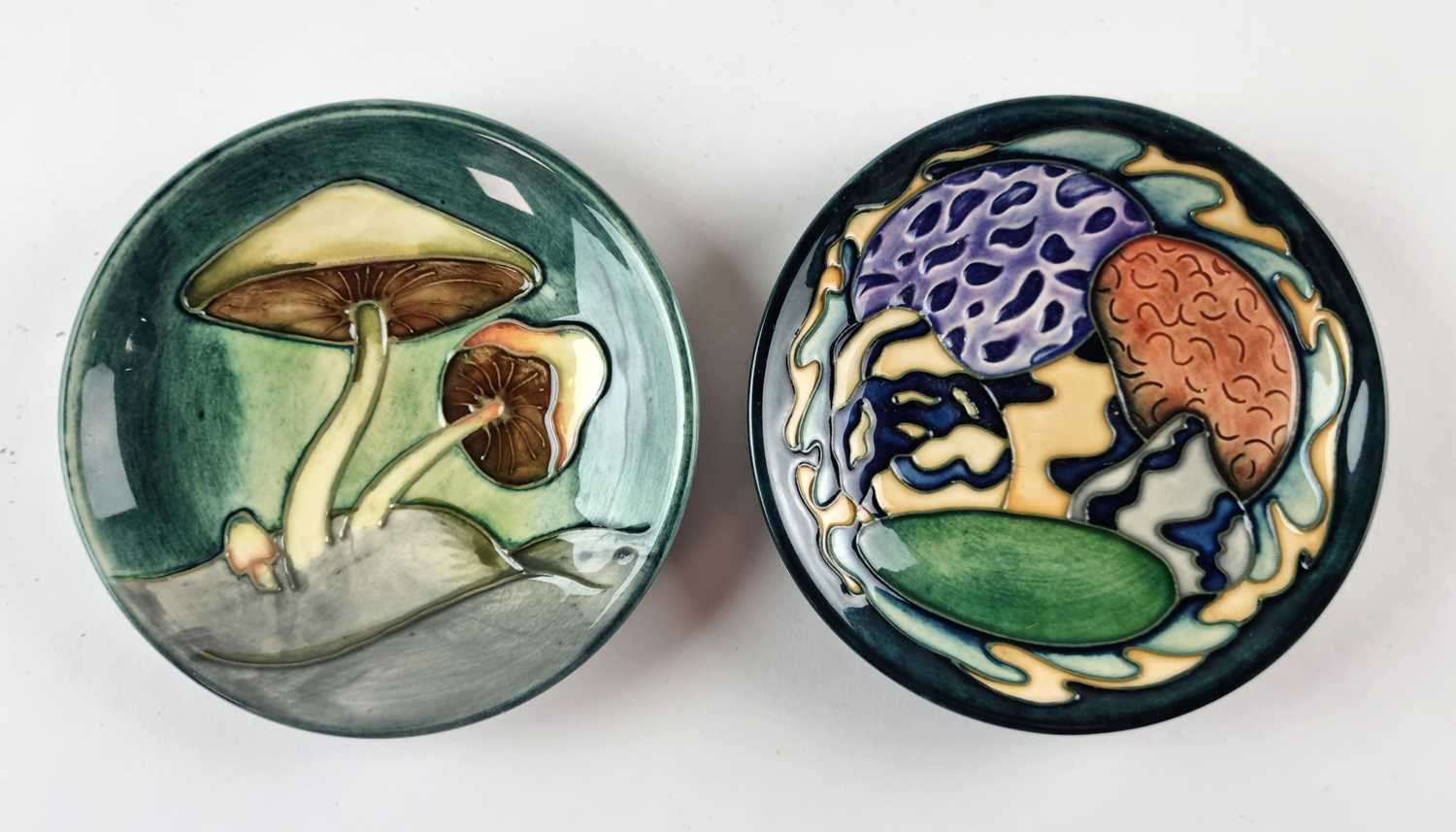Lot Two Moorcroft pin dishes, 'Fairy Rings' and 'Rockpool'