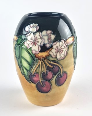 Lot Moorcroft Trial 'Plum and Blossom' vase