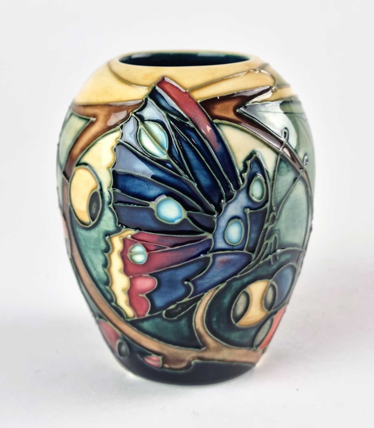 Lot A small Moorcroft 'Hartgring' vase designed by Emma Bossons