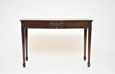 Lot 455 - A reproduction Adam style mahogany side table