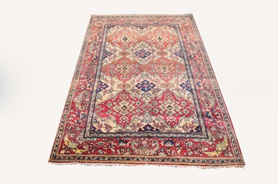 Lot 450 - A silk Kashan rug, Persia