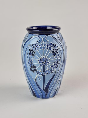 Lot A small Moorcroft blue on blue 'Leila' vase