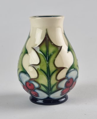 Lot A small Moorcroft 'Holly' vase