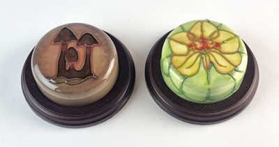 Lot Two Moorcroft paperweights