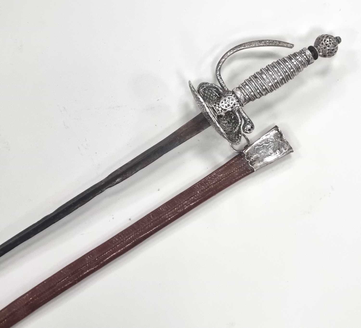 Lot Northern European rapier smallsword, 18th century