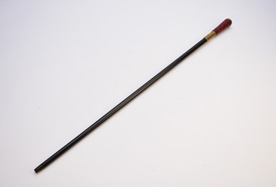 Lot 340 - A 20th century novelty, 'telescope', ebonised walking stick