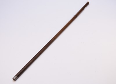 Lot 350 - A novelty, 'eating irons', cane walking stick