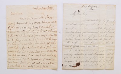 Lot 1073 - GASCOIGNE, Bamber, letter signed, October 1788