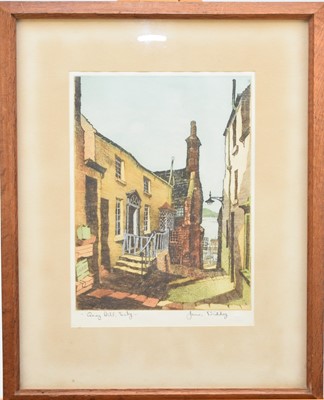 Lot 276 - James Priddey (1916-1980) Four Aquatints of Welsh Landmarks