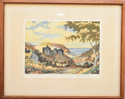 Lot 276 - James Priddey (1916-1980) Four Aquatints of Welsh Landmarks