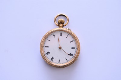 Lot 99 - An 18ct gold lady's pocket watch