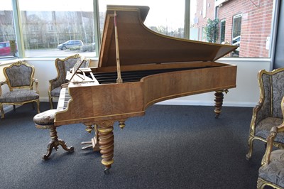 Lot 316 - A 19th century gilded, maple piano, by Erard, number 3424