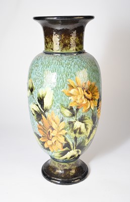 Lot 215 - Doulton Lambeth 'Impasto' vase, dated 1880