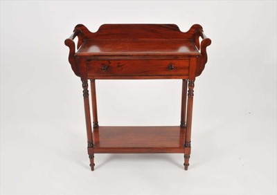 Lot 408 - A small hardwood washstand
