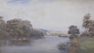 Lot 274 - James Moore, N.S.A, (ex. 1908 - 09) - On a river; and Returning Home