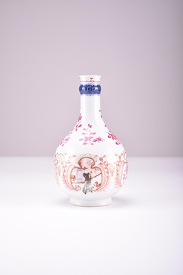 Lot 522 - A Chinese famille rose bottle vase