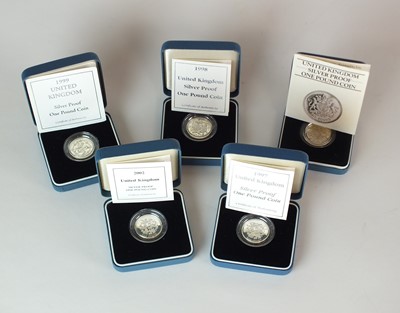 Lot 133 - Royal Mint United Kingdom collection of eleven silver proof £1 coins