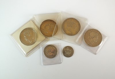 Lot 143 - Six 19th century coins