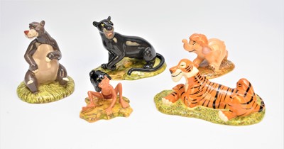 Lot 205 - Set of five Royal Doulton Disney Showcase Collection Jungle Book figures