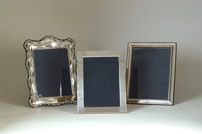 Lot 19 - Three silver mounted photograph frames