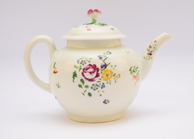 Lot 166 - Worcester teapot and cover, circa 1770