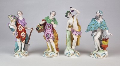 Lot 282 - Set of French porcelain 'Four Seasons' figures